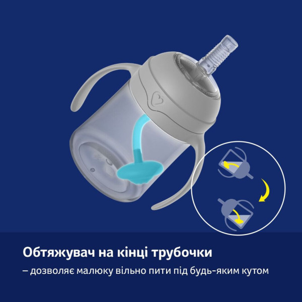 Фото - Поїльник-непроливайка дитячий Lovi з трубочкою та обтяжувачем 150 мл - зелена (35/364)