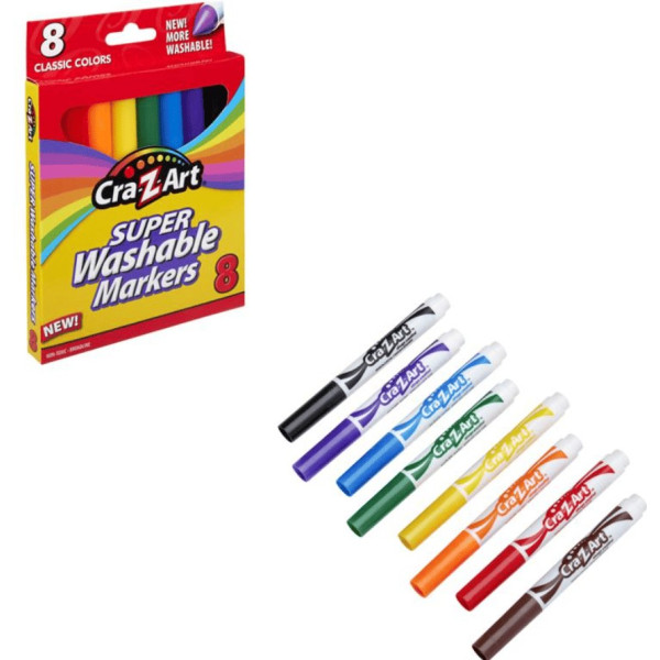 Фото - Набір маркерів Cra-Z-Art Super Washable 8 шт. (10000CRA)