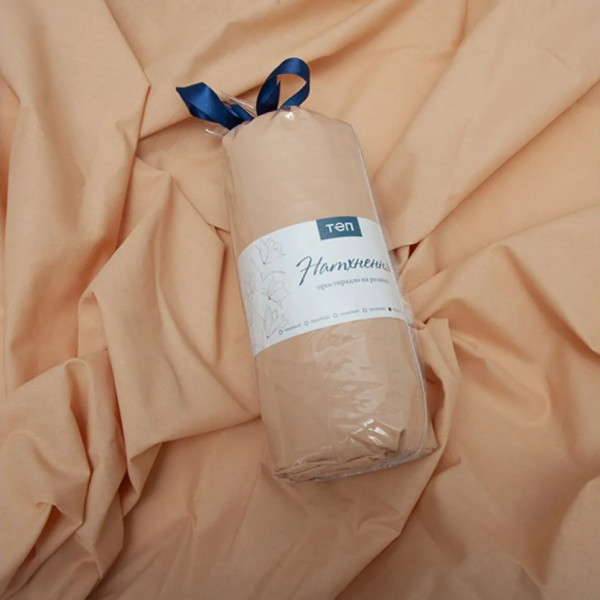 Фото - Простирадло односпальне ТЕП НАТХНЕННЯ з резинкою 120х200 см Creamy (2-04015_29345)