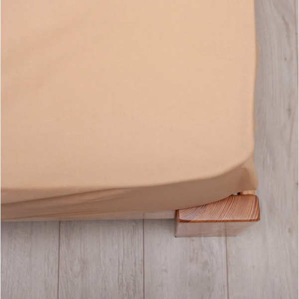 Фото - Простирадло односпальне ТЕП НАТХНЕННЯ з резинкою 120х200 см Creamy (2-04015_29345)