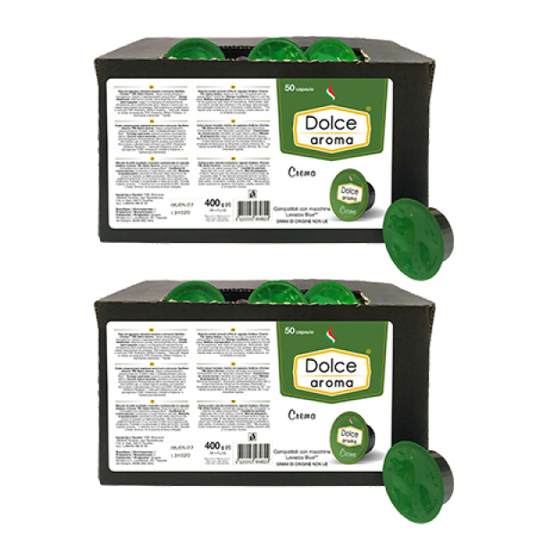 Фото - Кава у капсулах Dolce Aroma Crema Lavazza Blue 100 шт. Фото - Кава у капсулах Dolce Aroma Crema Lavazza Blue 100 шт.