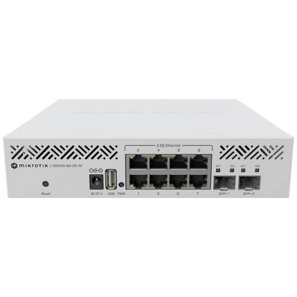 Фото - Коммутатор локальної мережі (Switch) MikroTik CRS310-8G+2S+IN