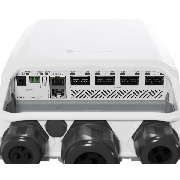 Фото - Коммутатор локальної мережі (Switch) MikroTik CRS504-4XQ-OUT