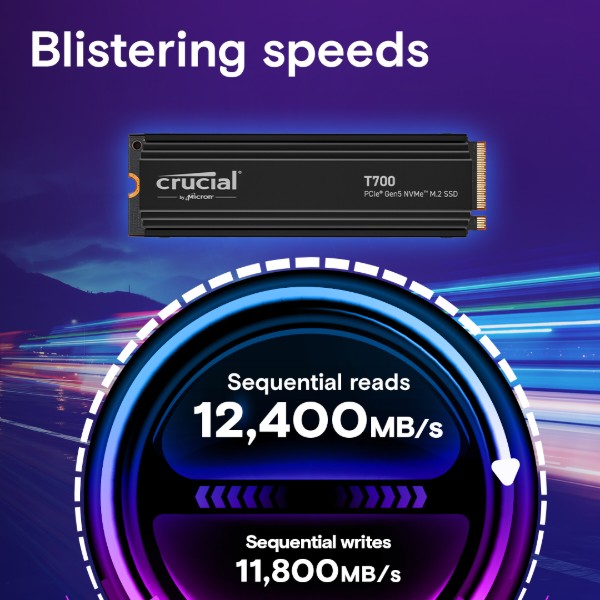Фото - SSD-накопитель внутренний Crucial Micron T700 4TB PCie 5.0 NVMe (CT4000T700SSD3)