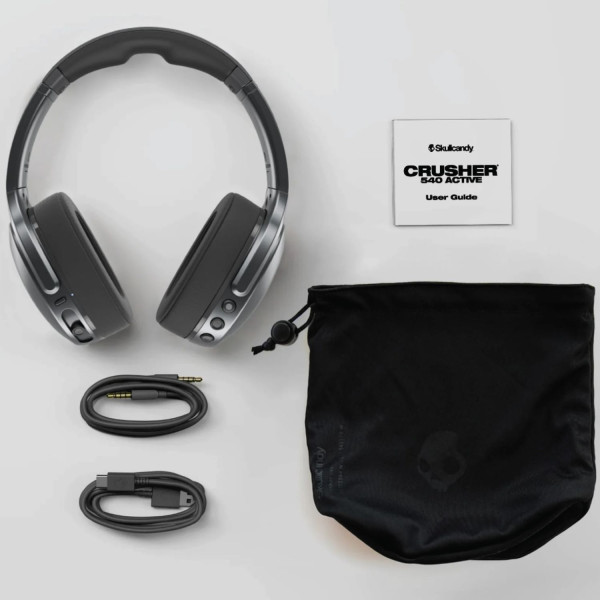 Фото - Наушники полноразмерные беспроводные Skullcandy Crusher Active Wireless Coal (S6EVW-T992)