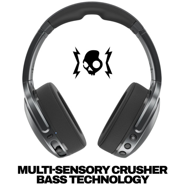 Фото - Наушники полноразмерные беспроводные Skullcandy Crusher Active Wireless Coal (S6EVW-T992)