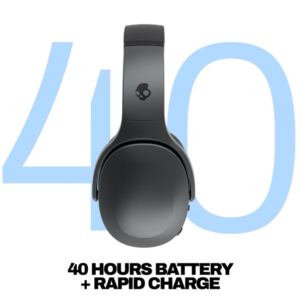 Фото - Наушники полноразмерные беспроводные Skullcandy Crusher Active Wireless Coal (S6EVW-T992)