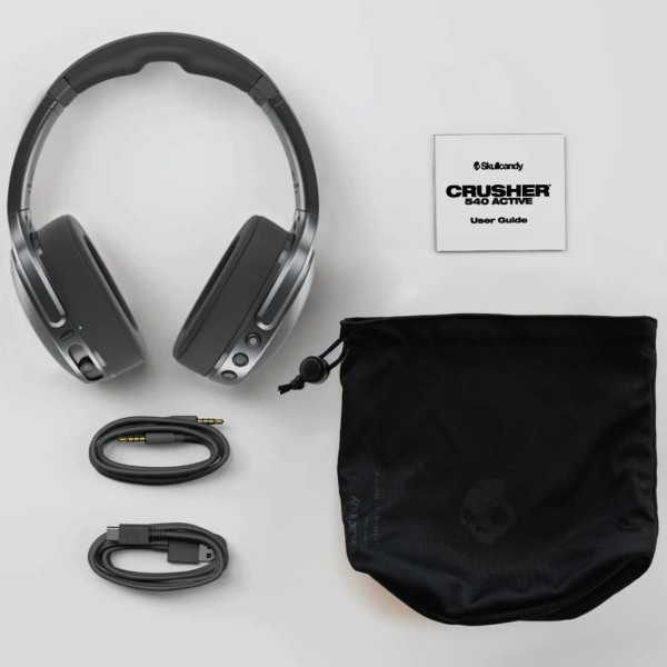 Фото - Навушники повнорозмірні бездротові Skullcandy Crusher Active Wireless Concrete (S6EVW-T993)