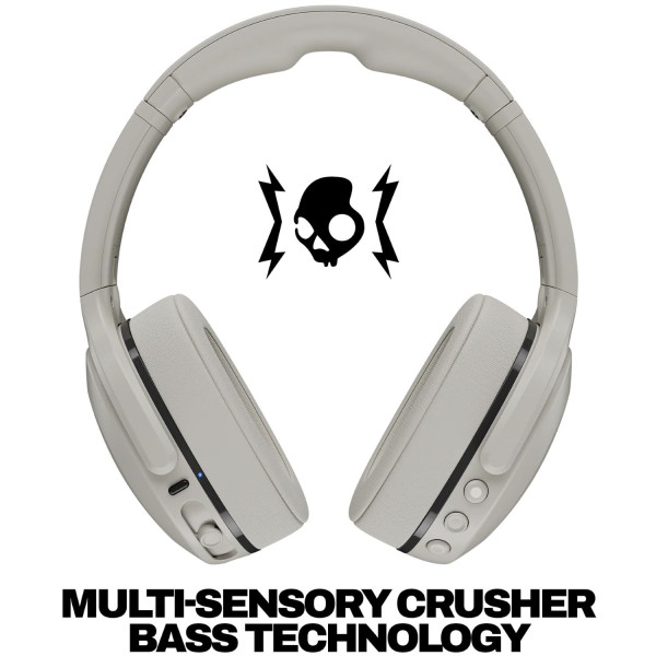 Фото - Навушники повнорозмірні бездротові Skullcandy Crusher Active Wireless Concrete (S6EVW-T993)