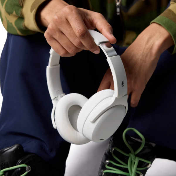 Фото - Наушники полноразмерные беспроводные Skullcandy BT Crusher ANC 2 Bone Orange Glow (S6CAW-S951)