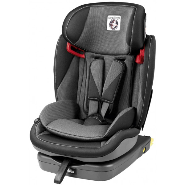 Фото - Автокрісло Peg-Perego Viaggio 1-2-3 Via Crystal black (сіре з червоним) Фото - Автокрісло Peg-Perego Viaggio 1-2-3 Via Crystal black (сіре з червоним)