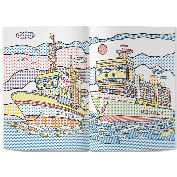 Фото - Розмальовки Crystal Book Чарівні водяні Кораблі (9789669874894)