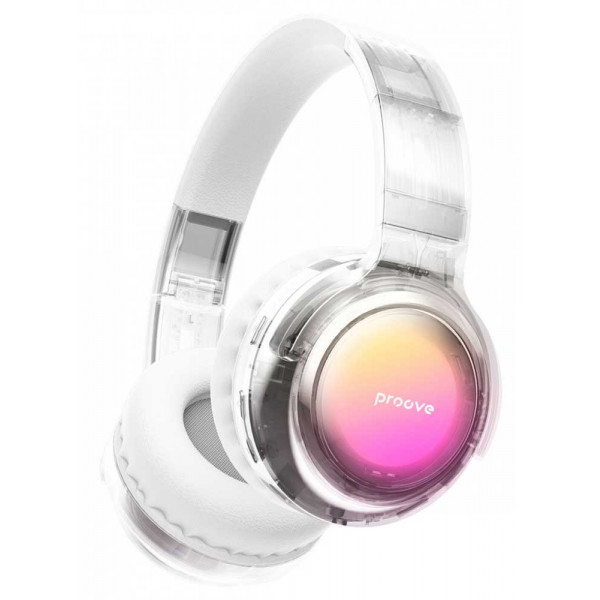 Фото - Наушники накладные беспроводные Proove Crystal Galaxy transparent White (HPCG00010002)