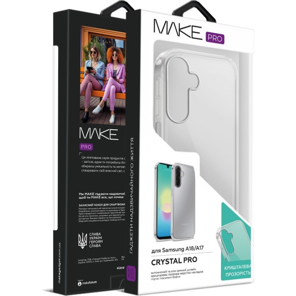 Фото - Чехол для смартфона MAKE Crystal Pro for Samsung Galaxy A18/A17 (MCC-SA18/SA17)