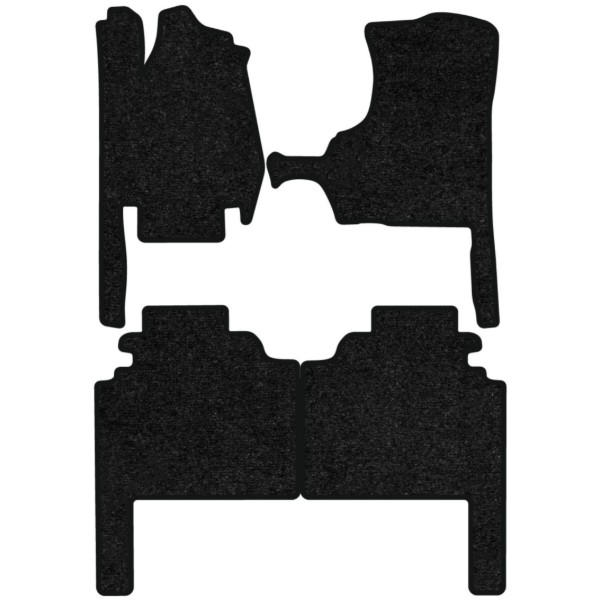 Фото - Килимки ворсові в салон авто EVAtech Standard для Chrysler Grand Voyager (hiding seats) MT 7 seats 2001-2007 4 покоління Minivan EU чорний кант CS43800PC4VEB