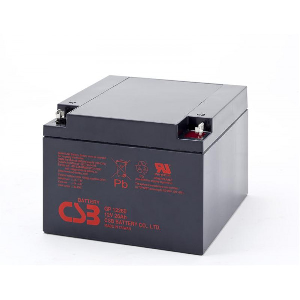Фото - Аккумулятор для ИБП CSB 12V 26AH (GP12260) AGM