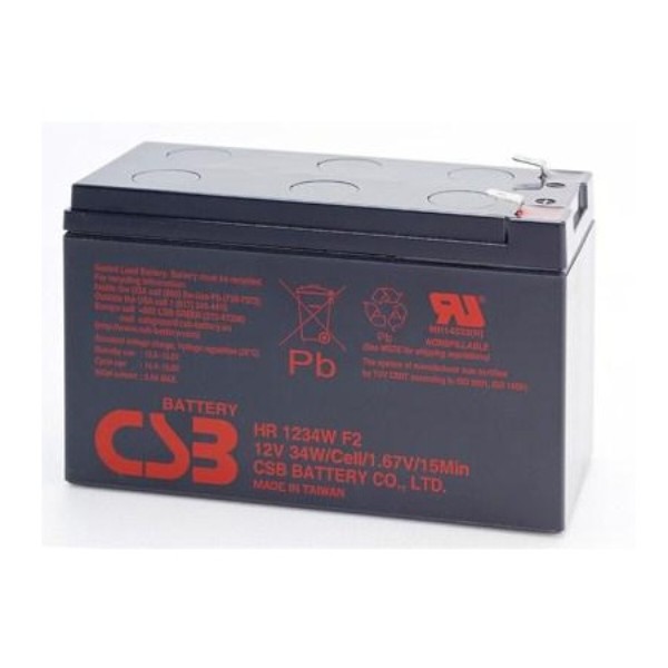Фото - Акумулятор для ДБЖ CSB 12V 9AH (HR1234W) AGM