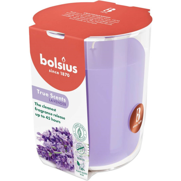 Фото - Свічка скло Bolsius 97/85 Лаванда (940377)