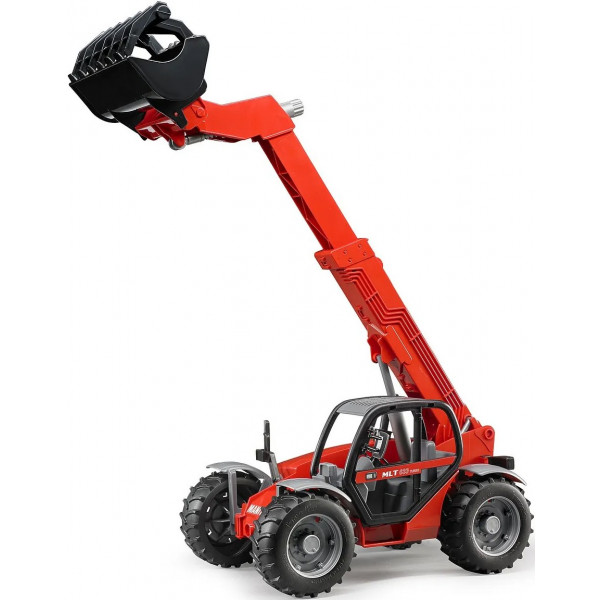 Фото - Наземна будівельна техніка BRUDER Дорожній навантажувач із телескопічною стрілою MLT 633 (02125)