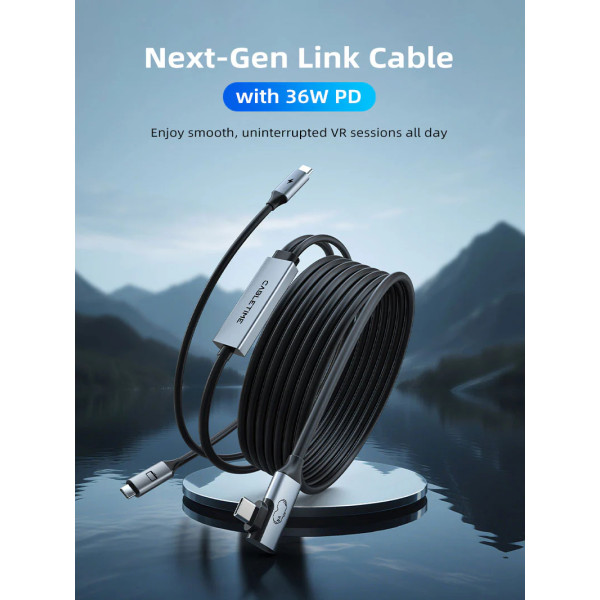 Фото - Кабель синхронізації даних Cabletime USB3.0 VR PD 36W 5 м (CA44P)