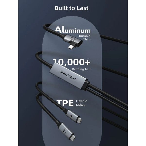Фото - Кабель синхронізації даних Cabletime USB3.0 VR PD 36W 5 м (CA44P)
