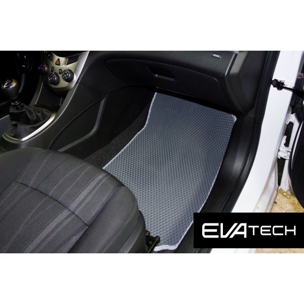 Фото - Коврики из экокожи в салон авто передние EVAtech ECO для Aveo (T300) Chevrolet 2011-2020 2 поколение Htb EU CT32352A2BBB