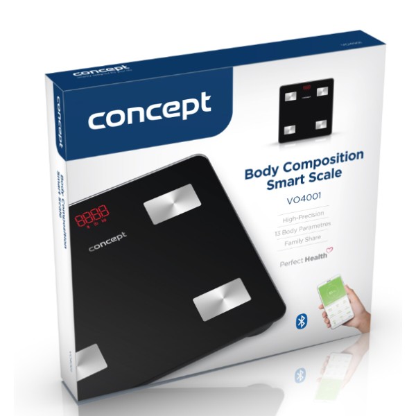Фото - Ваги підлогові Concept VO4001 Perfect Health Black