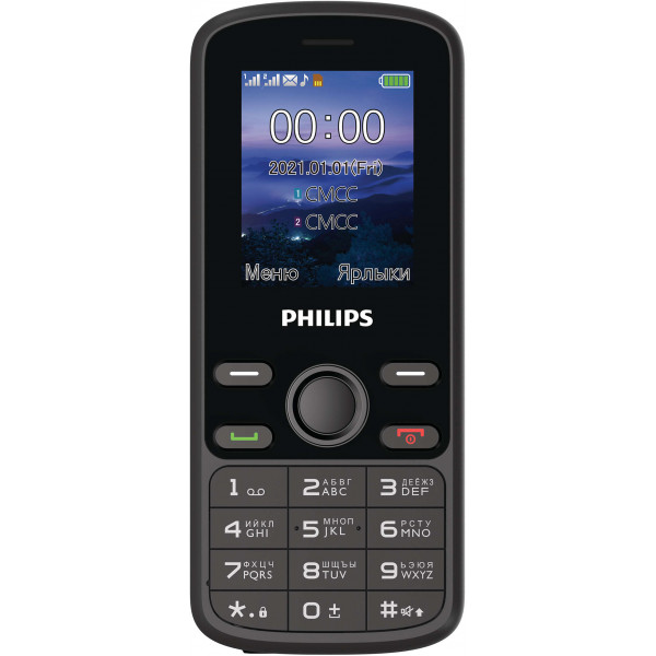 Фото - Мобільний телефон Philips Xenium E111 Black