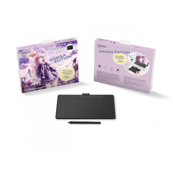 Фото - Мікропошкодження - Графічний планшет Wacom Intuos S Bluetooth Black Manga (CTL-4100WLK-M)