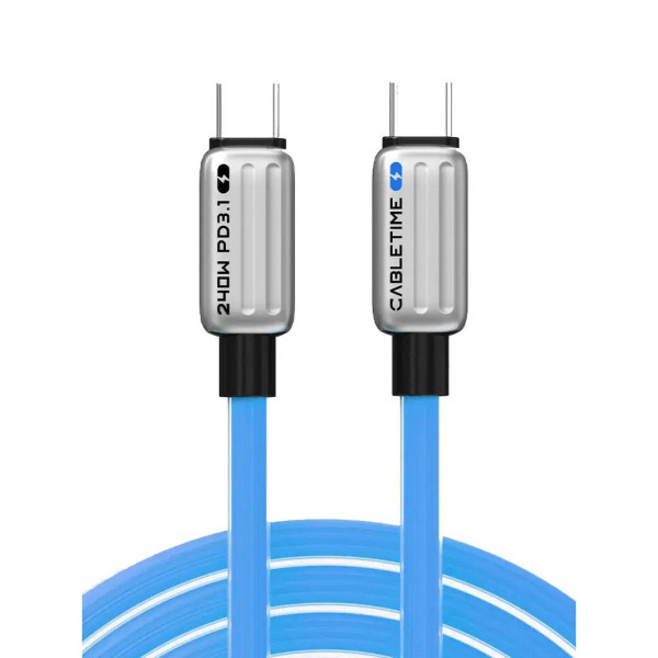 Фото - Кабель Cabletime USB Type-C - USB Type-C (M/M) PD 240W 1 м Blue (CU05H)
