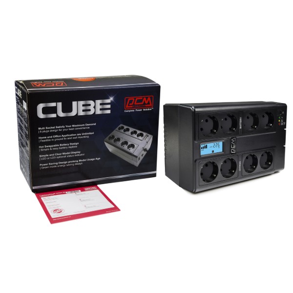 Фото - Джерело безперебійного живлення Powercom CUB-850N Schuko
