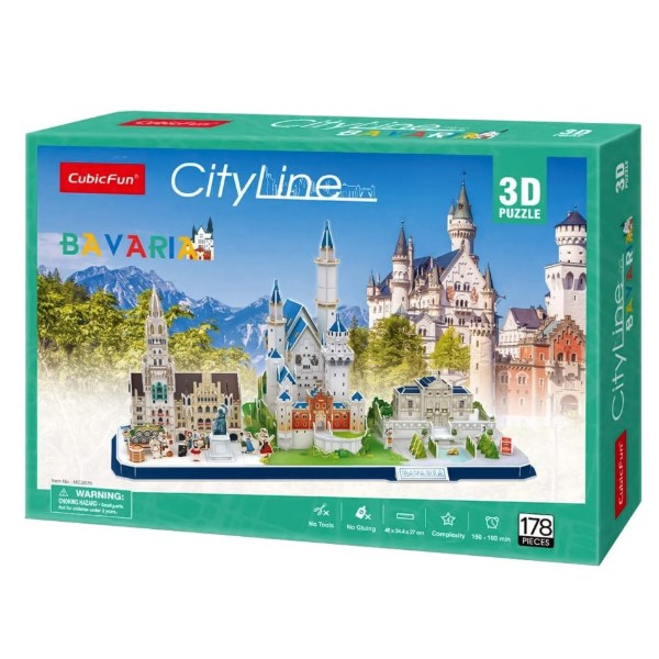 Фото - 3D пазлы Cubic Fun ''City Line Bavaria" (MC267h)