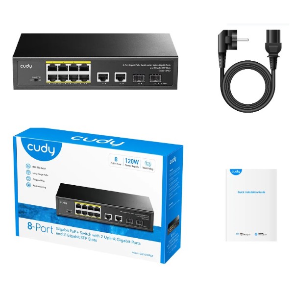 Фото - Коммутатор локальной сети (Switch) Cudy GS1010PS2