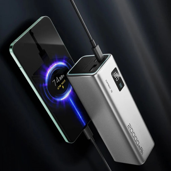 Фото - Батарея мобільна CUKTECH PB200 20000mAh 85W 2C1A Grey