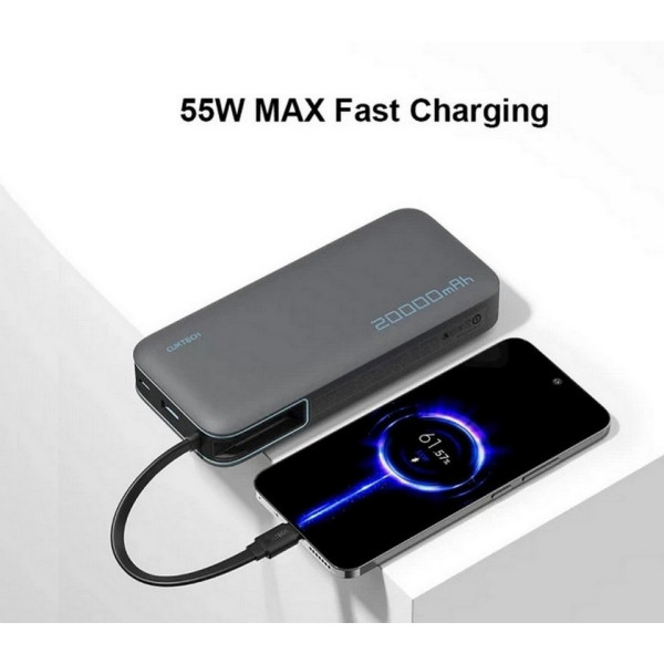 Фото - Батарея мобильная CUKTECH PB200N 20000mAh 55W Grey (CP25) (CUKP200NGLDG)