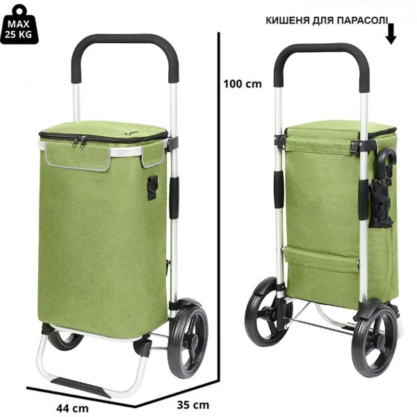 Фото - Сумка-візок ShoppingCruiser Allround Green (650070)