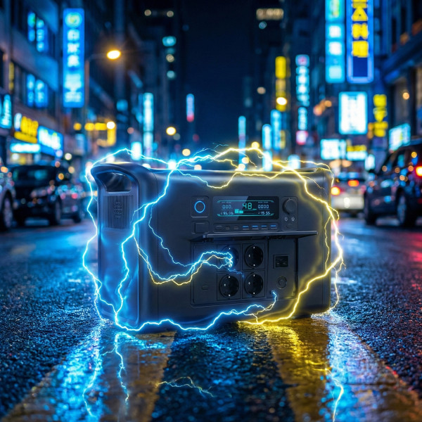 Фото - Зарядна станція універсальна Ctolity AP2000 (2400W,2048Wh) з LiFePO4-батареєю MPPT 600W Black (714964)