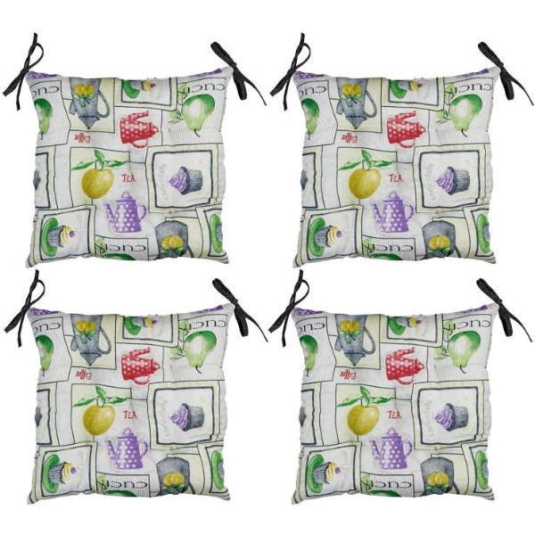 Фото - Подушка для стільця Прованс CUPCAKE Violet 40х40 см 4 шт. (040525) Фото - Подушка для стільця Прованс CUPCAKE Violet 40х40 см 4 шт. (040525)