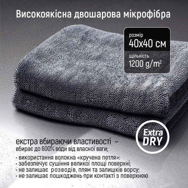 Фото - Авторушник Colorway Extra Dry 1200 gsm 40х40 см (CW-4412)