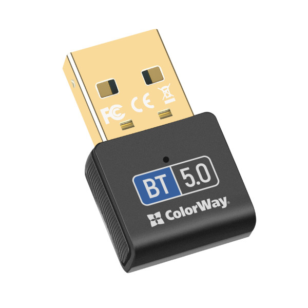 Фото - Адаптер мережі Bluetooth USB Colorway Bluetooth BT 5.0 (CW-AD-BT50)