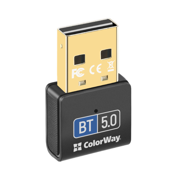 Фото - Адаптер мережі Bluetooth USB Colorway Bluetooth BT 5.0 (CW-AD-BT50)