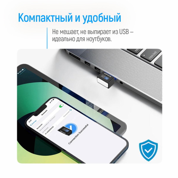Фото - Адаптер мережі Bluetooth USB Colorway Bluetooth BT 5.3 (CW-AD-BT53)