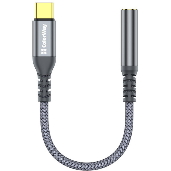 Фото - Перехідник Colorway USB-C to 3.5 мм Female Audio 14 см (CW-AD-CJ)