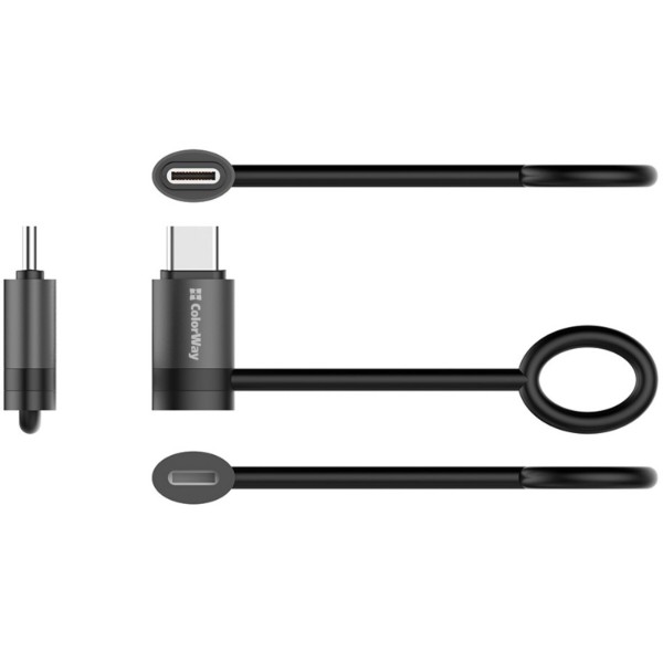 Фото - Адаптер Colorway USB-C To Lightning Black (CW-AD-CL2)
