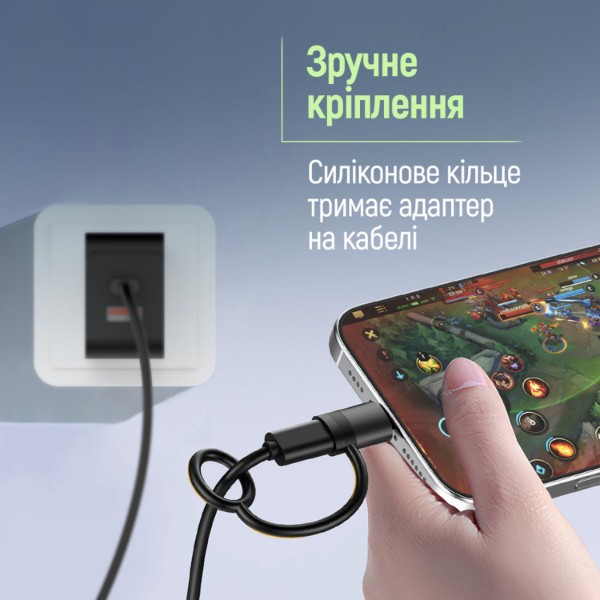Фото - Адаптер Colorway USB-C To Lightning Black (CW-AD-CL2)