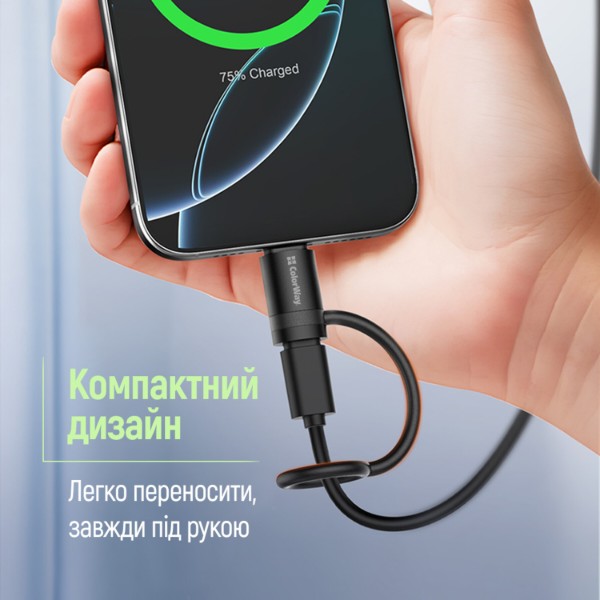 Фото - Адаптер Colorway USB-C To Lightning Black (CW-AD-CL2)