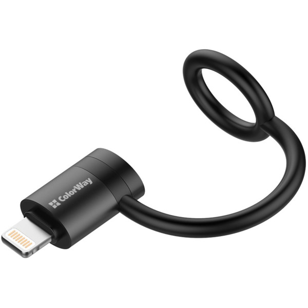 Фото - Перехідник Colorway Lightning To USB-C Black (CW-AD-LC)