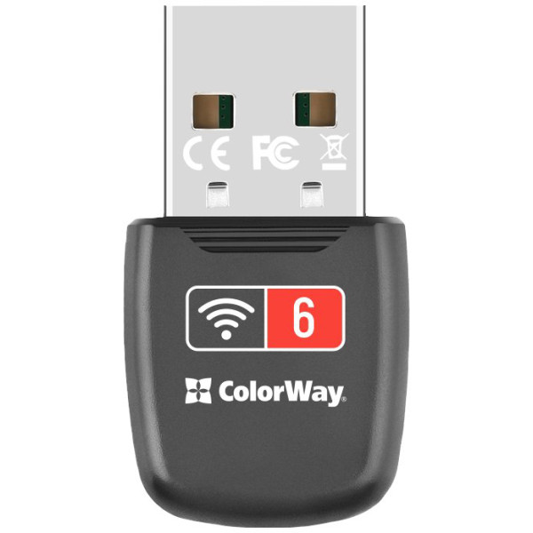 Фото - USB-адаптер мережі WiFi Colorway Wi-Fi 6 (CW-AD-W1)