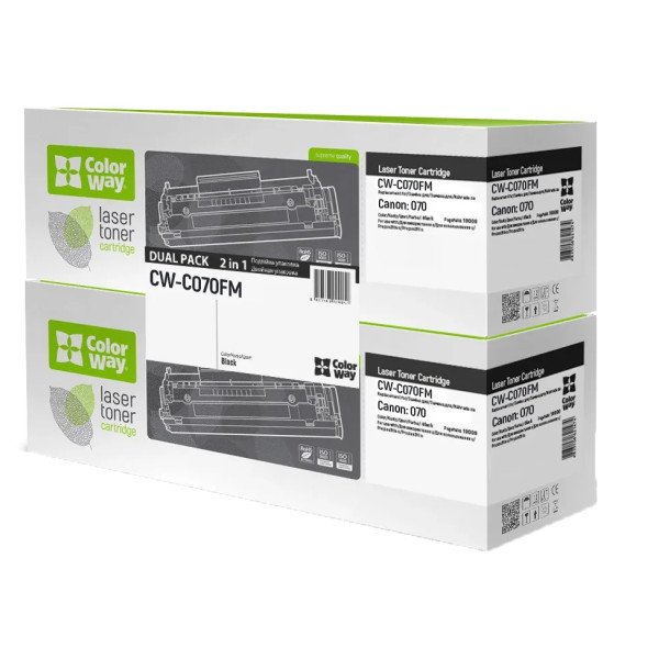 Фото - Картридж для лазерных принтеров/МФУ Colorway Canon (070) MF461w/463dw/465dw/LBP243dw/246dw Dual pack (CW-C070FM)