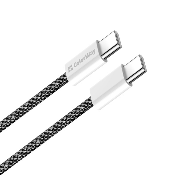 Фото - Кабель Colorway Type-C - Type-C 3.0А 2м Black (CW-CBPDCC068-BK)